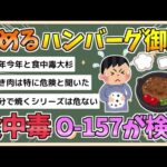 【2chまとめ】「飲めるハンバーグ御膳」などで食中毒　男女５人が入院　Ｏ１５７検出【ゆっくり実況】